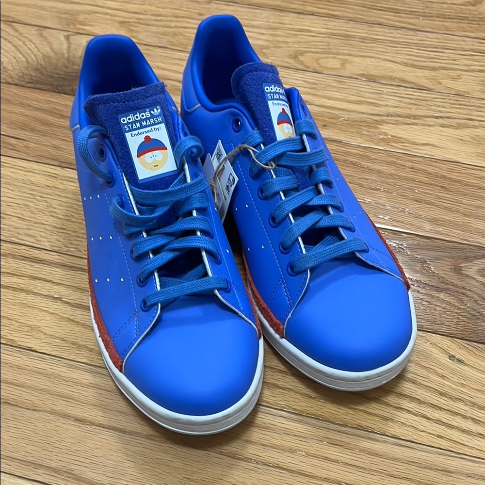 Adidas Stan Marsh Stan Smith Blue and Red Men's Shoes Size 8